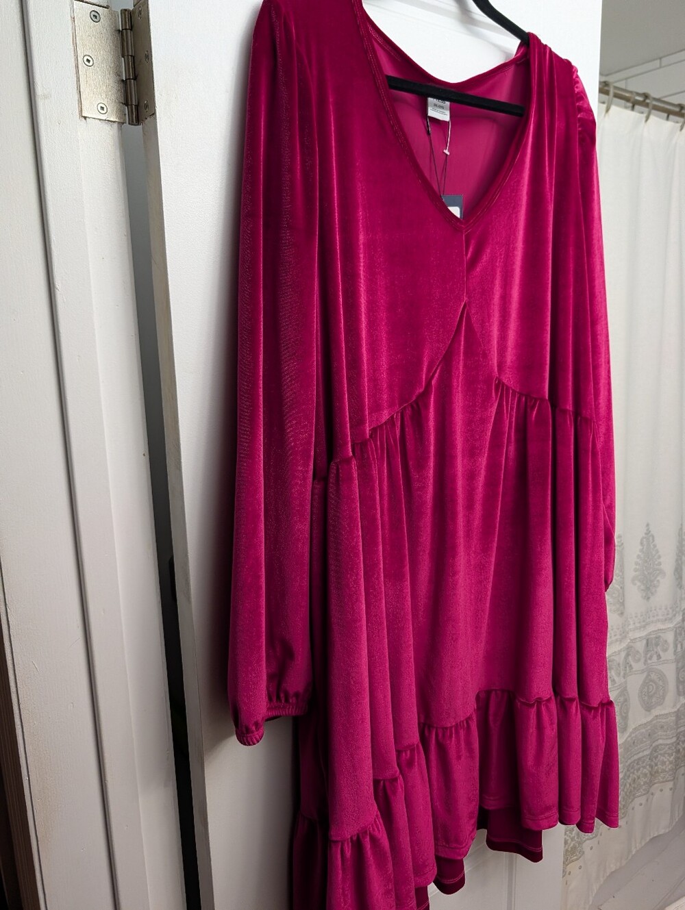 Smash & Tess Sangria Gina Velvet Mini Dress